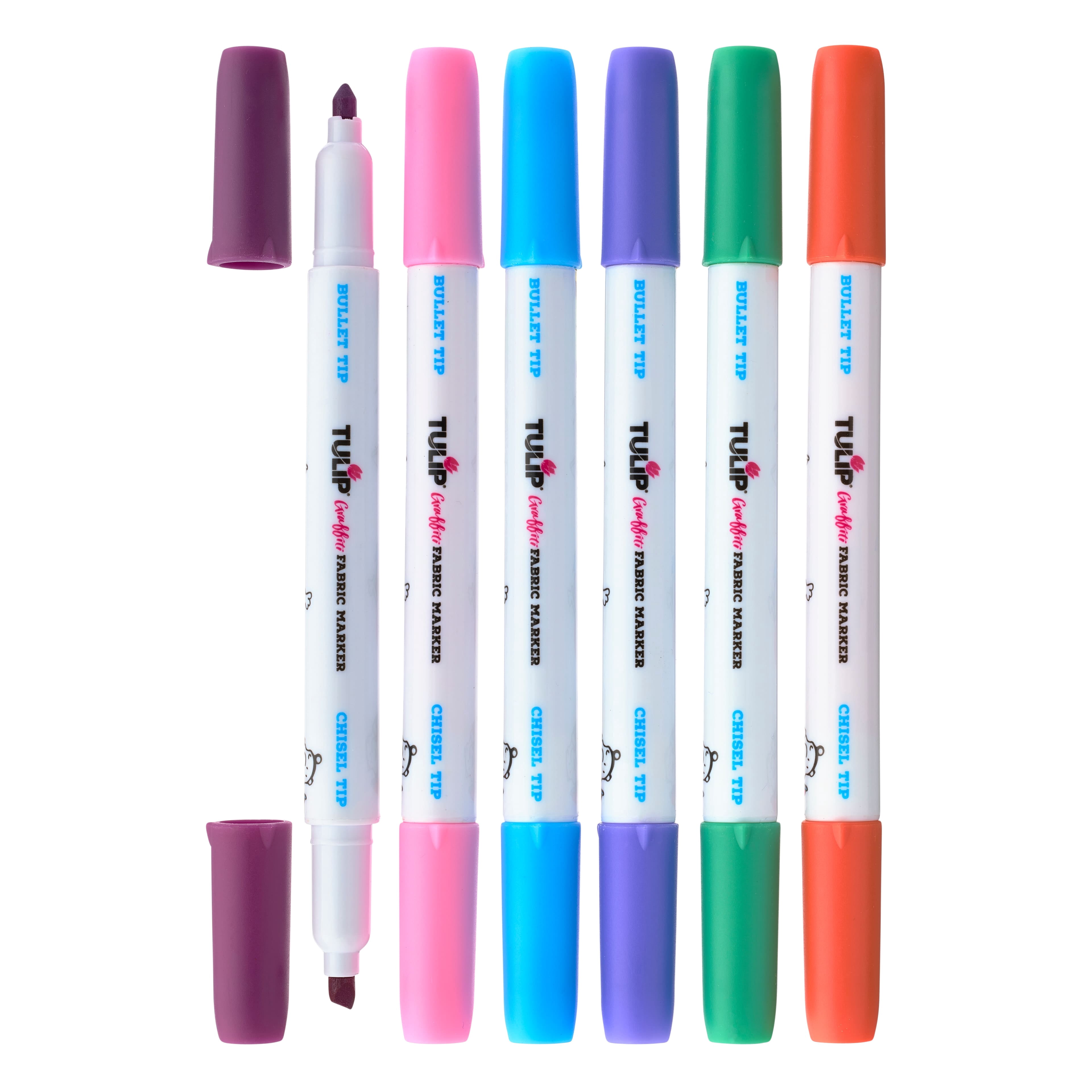 Tulip Graffiti Fabric Markers Bright , 12 Packs: 6 ct. (72 total)