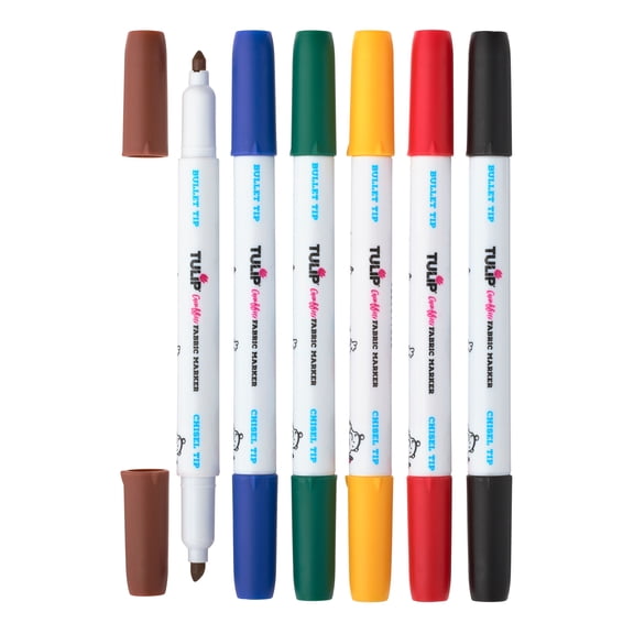 Tulip Graffiti Fabric Markers Rainbow, 12 Packs: 6 ct. (72 total)