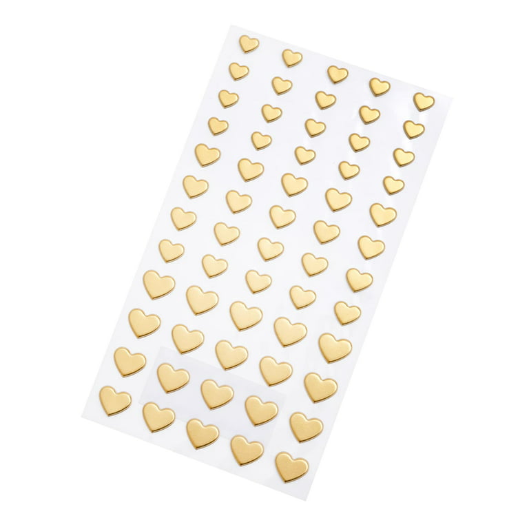 12 Packs: 60 ct. (720 total) Gold Puffy Heart Stickers by Recollections™