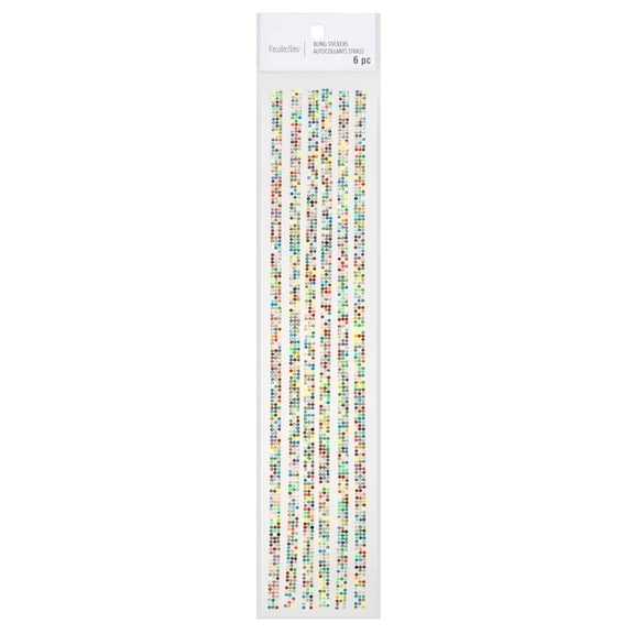 Recollections Multicolored Micro Gem Strips, 12 Packs: 6ct. (72 total)