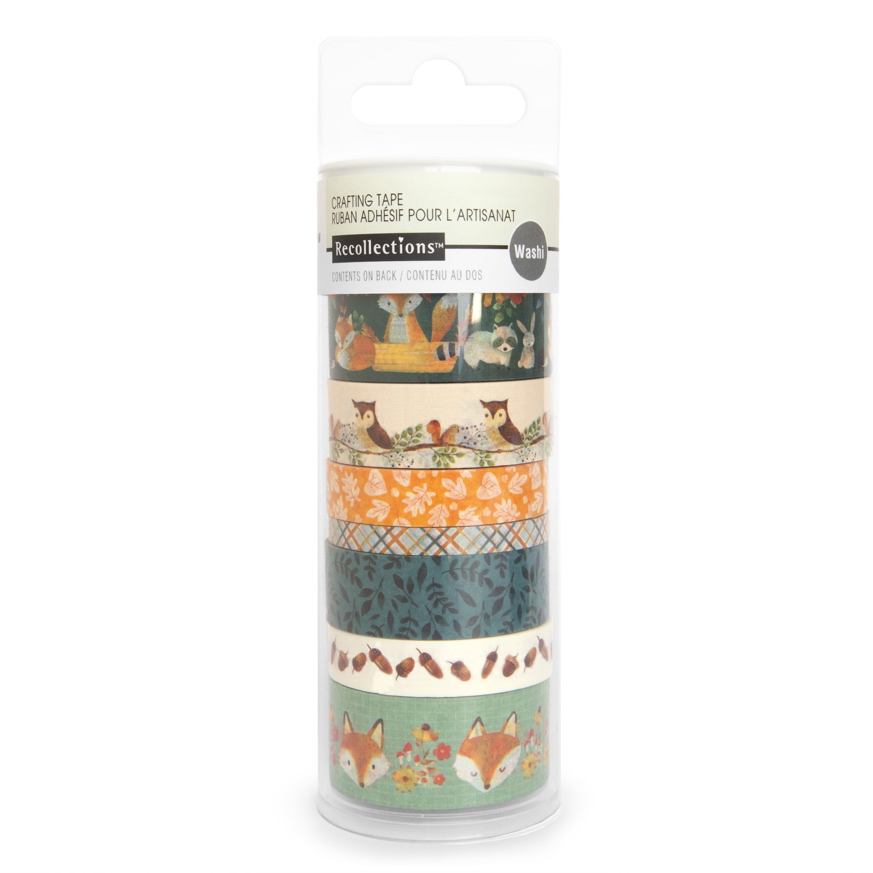 Recollections Animals Crafting Washi Tape Set, 12 Packs: 7 ct. (84 total)