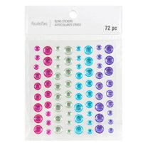 12 Packs: 72 ct. (864 total) Iridescent Rhinestone Stickers by  Recollections™