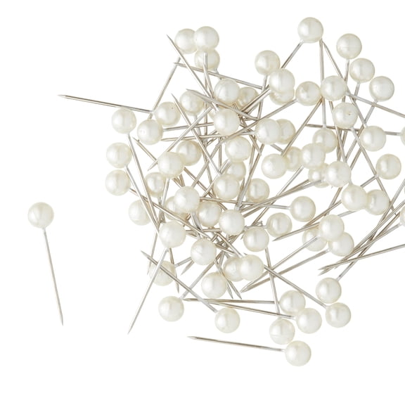 Loops & Threads Petite Pearlized Pins, 12 Packs: 75 ct. (900 total)