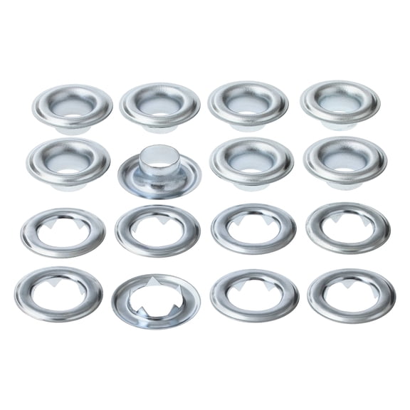 12 Packs: 8 ct. (96 total) 7/16" Silver Eyelets by Loops & Threads