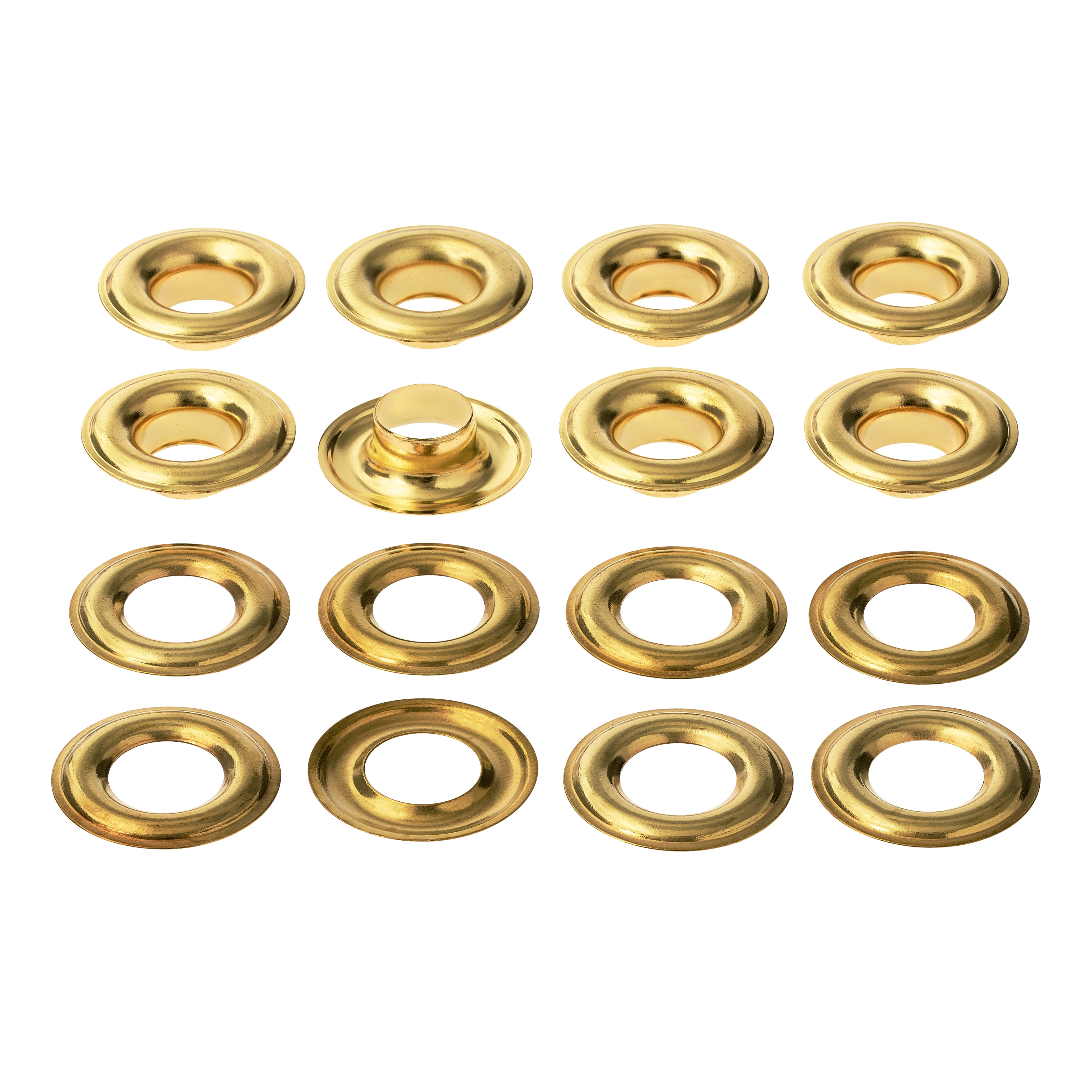12 Packs: 8 ct. (96 total) Gold Eyelets by Loops & Threads