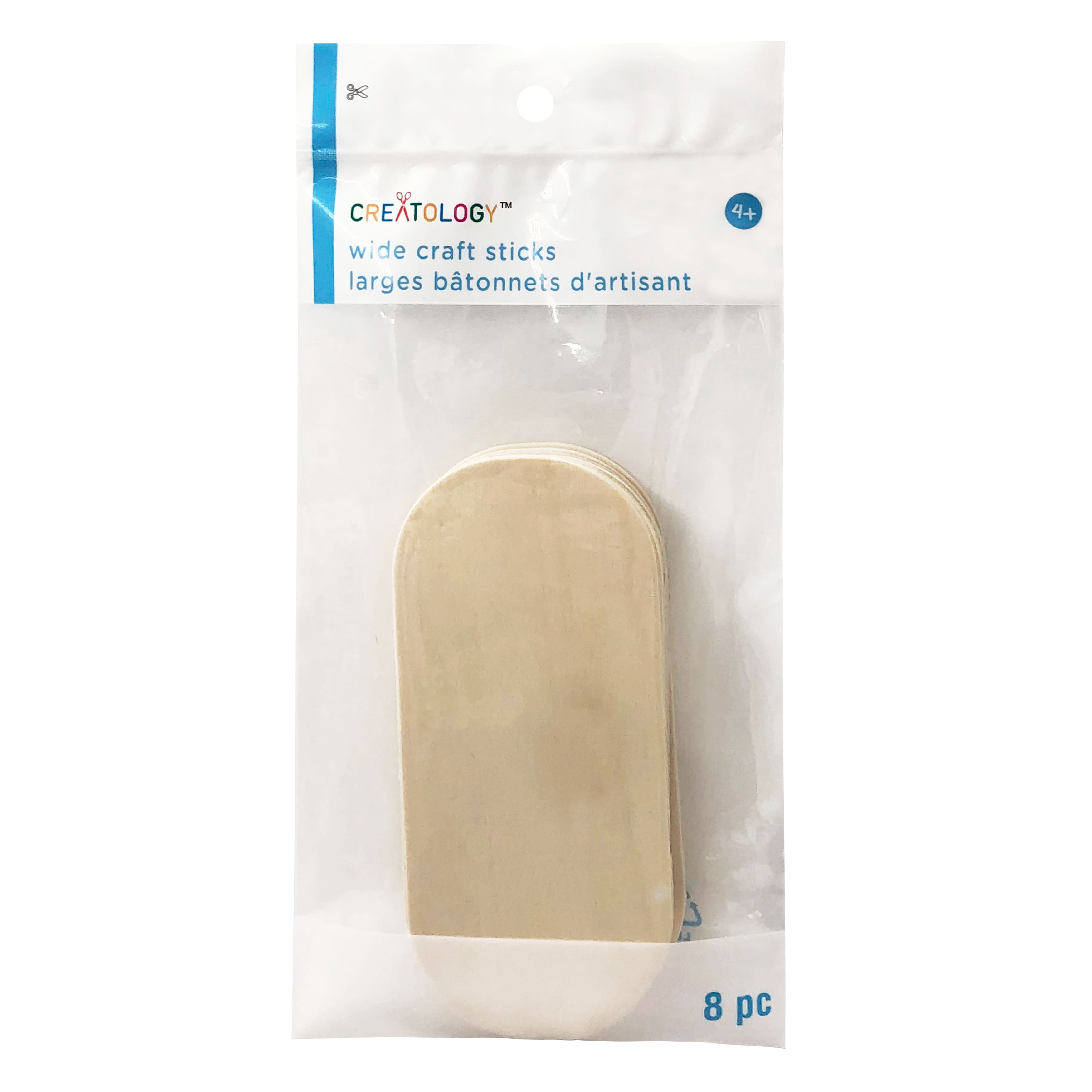 12 Packs: 8 ct. (96 total) Wide Craft Sticks by Creatology