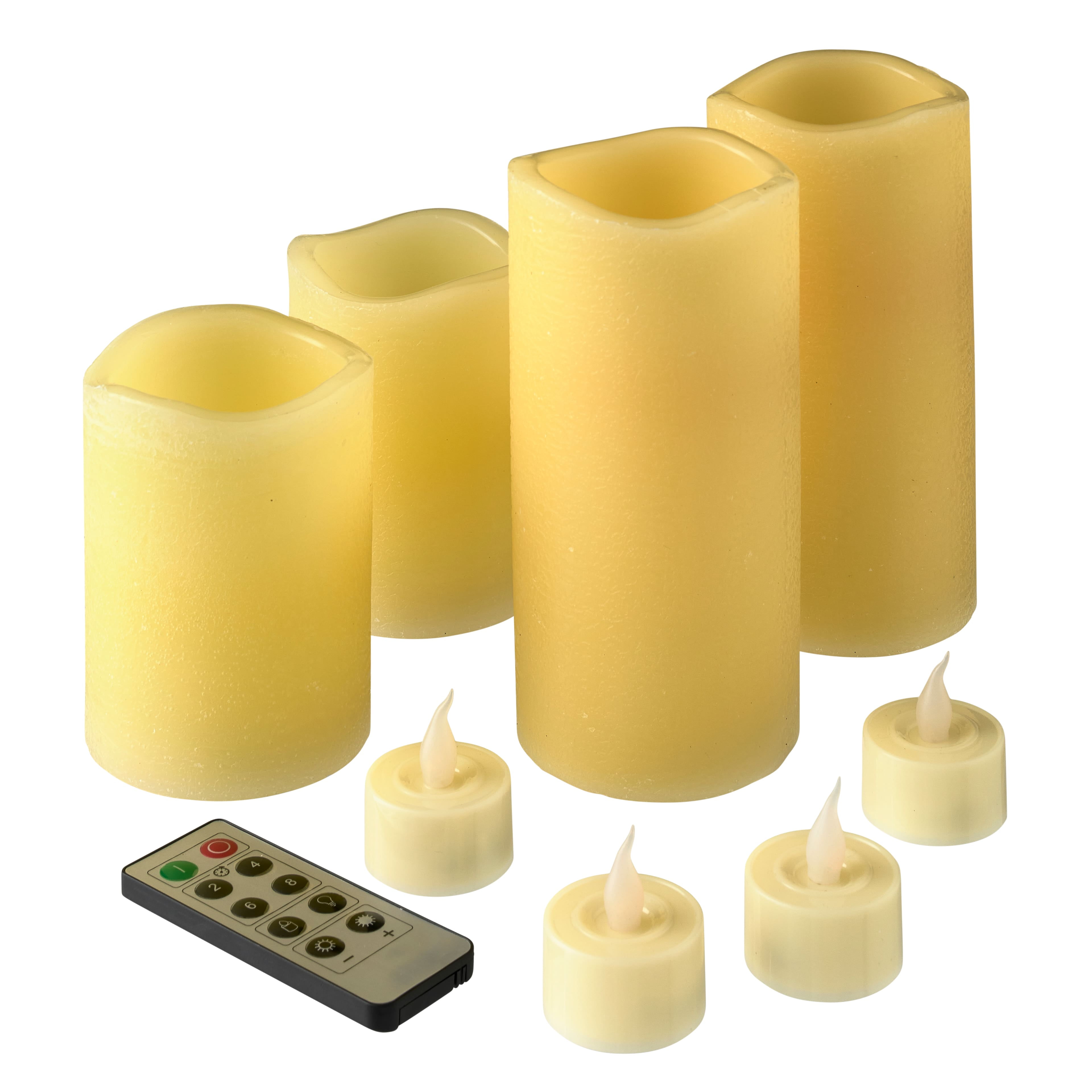 12 Packs 9 ct. (108 total) Basic Elements™ Ivory LED Candle Set with