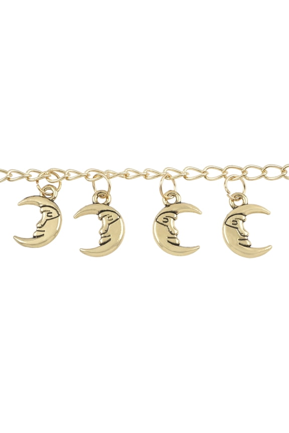 Gold Metal Moon Charms, 16mm, 12 Packs: 9 ct. (108 total)