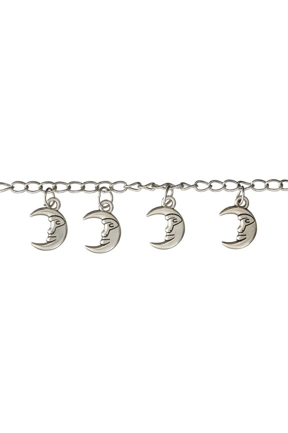 Silver Metal Moon Charms, 16mm, 12 Packs: 9 ct. (108 total)