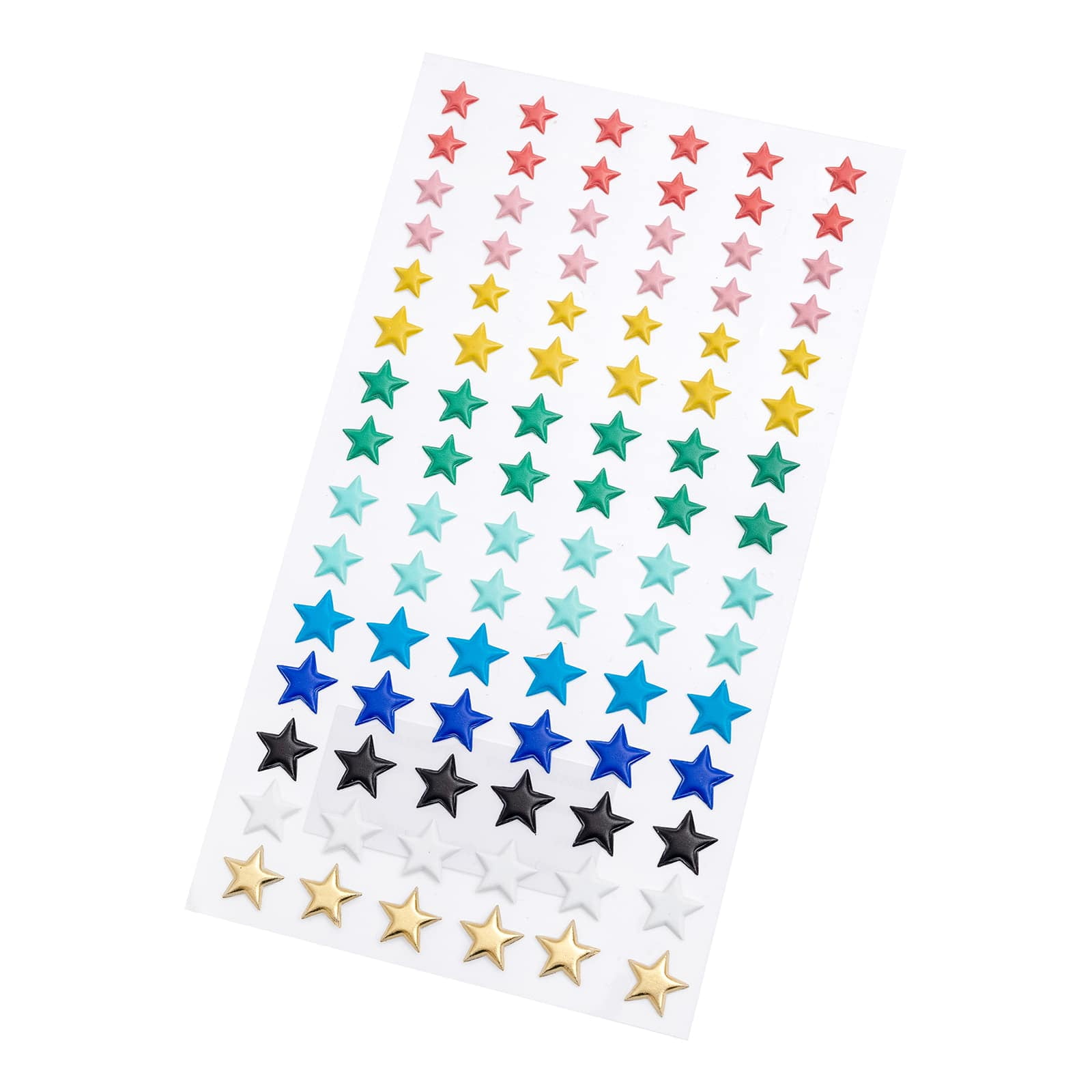12 Packs 90 ct. (1,080 total) Puffy Rainbow Star Stickers by
