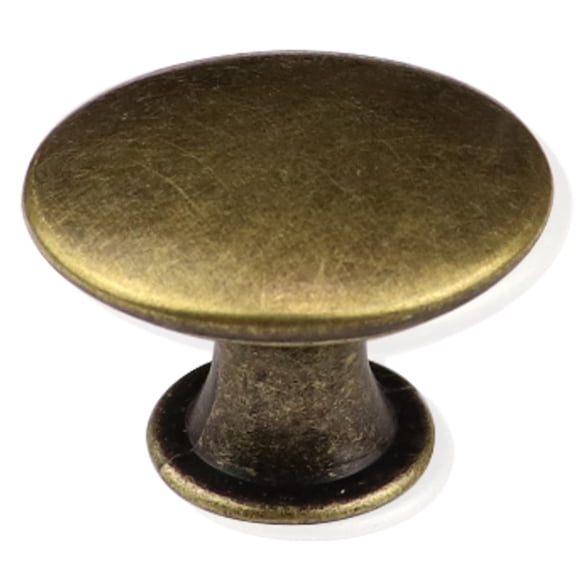 12 Packs Antique Copper Kitchen Cabinet Knobs Furniture Cupboard Round Drawer Dresser Knobs Single Hole Drawer Pulls Handles for Closet Wardrobe Door Hardware