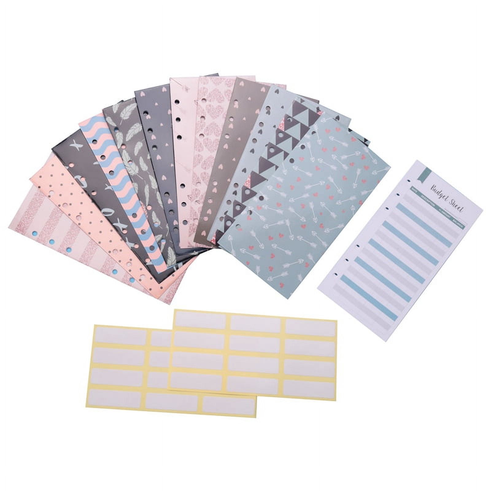12 Packs Budget Envelopes Laminated Cash Envelope for Budgeting ...