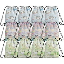 12 Packs Drawstring Bag, Reusable Non-Woven Gift Backpacks Goodie Favor Bags for TV show fans Birthday Party Decorations