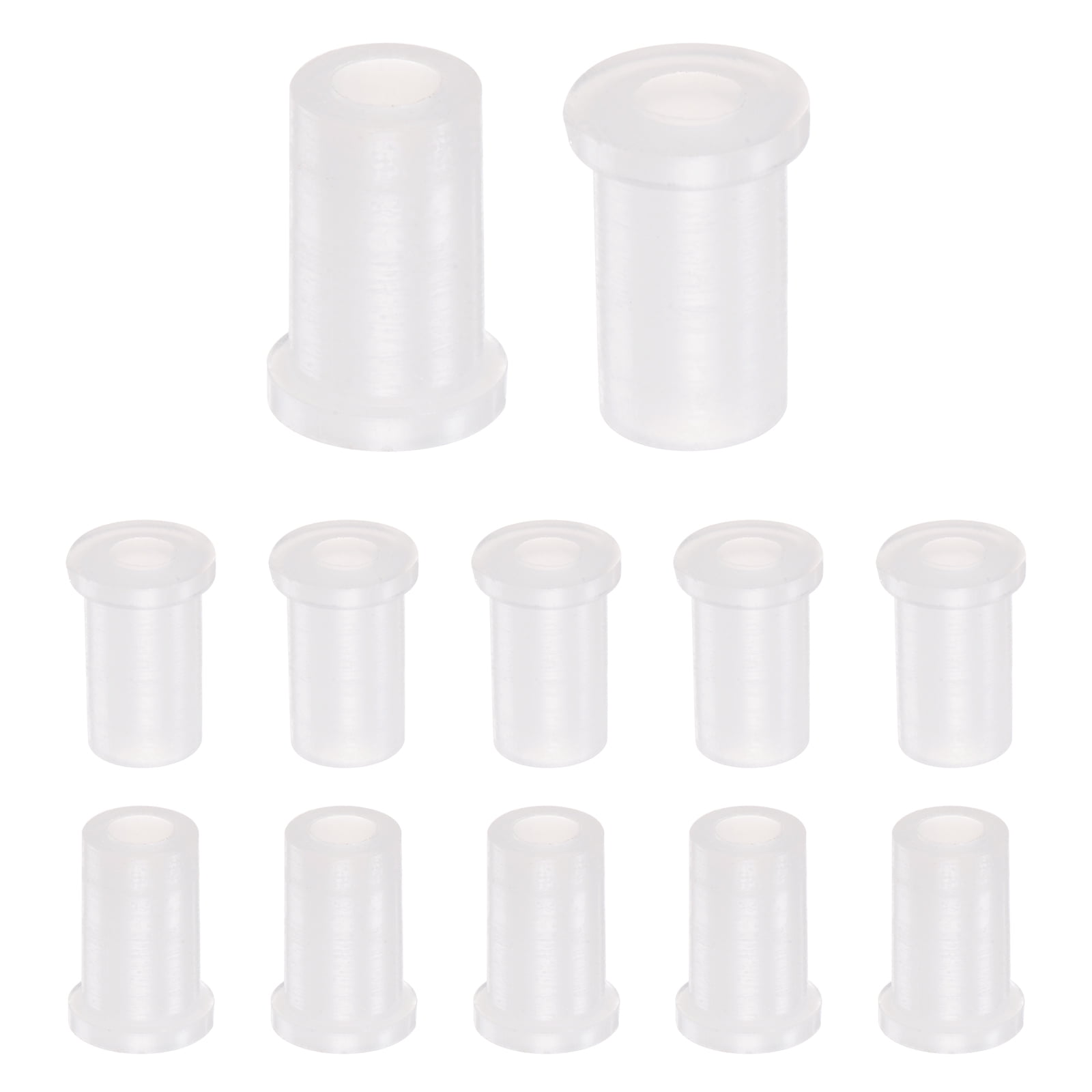 12 Packs Flanged Sleeve Bearings Plastic Bushings 4mm Bore x 7.45mm OD ...