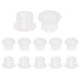 thumbnail image 1 of Uxcell 12 pack Flanged Sleeve Bearings Plastic Bushings 5.5mm Bore x 8.5mm OD x 7mm Length Nylon Bushings, White, 1 of 5