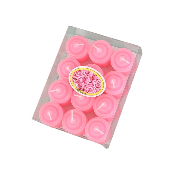 12 Packs Floating Tea Light Candles Small Votive Candles for Wedding Party Decor Valentine's Day Romantic Ambiance Bath Candle Centerpiece Emergency Light Mini Pillar Candles