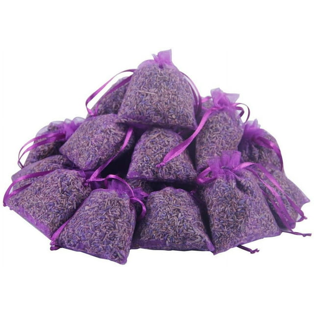 12 Packs French Lavender Sachets for Drawers and Closets Fresh Scents, Home Fragrance Sachet