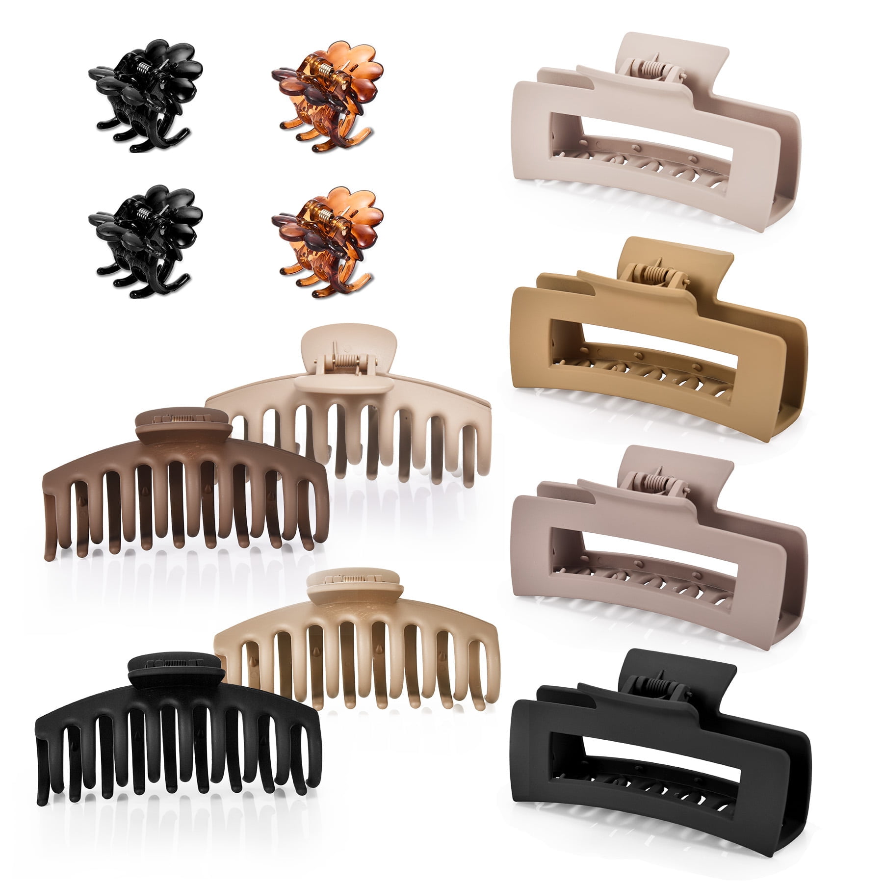 12 Packs Large Hair Claw Clips for women, 4.3 Inch Large Hair Claw