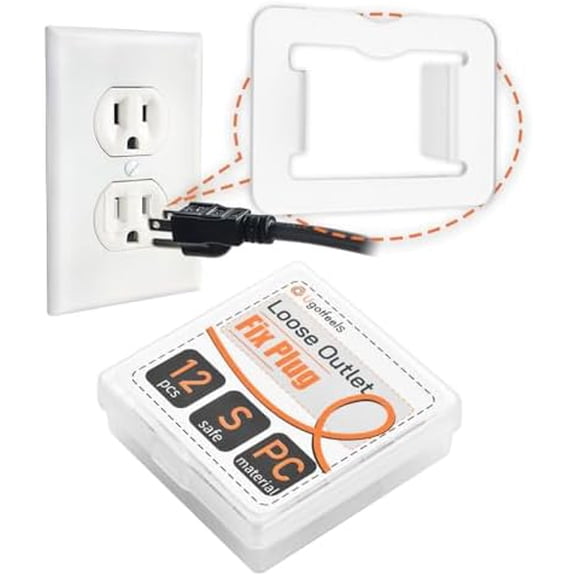 12 Packs Loose Outlet Plug Fix | Make Your Loose Socket Jack Snug for Power Plug - Standard Tight Fit