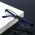 thumbnail image 1 of 12 Packs Men Women Rectangular Half Frame Blue Light Blocking Reading Glasses Readers for Gaming Computer +1.50, 1 of 6