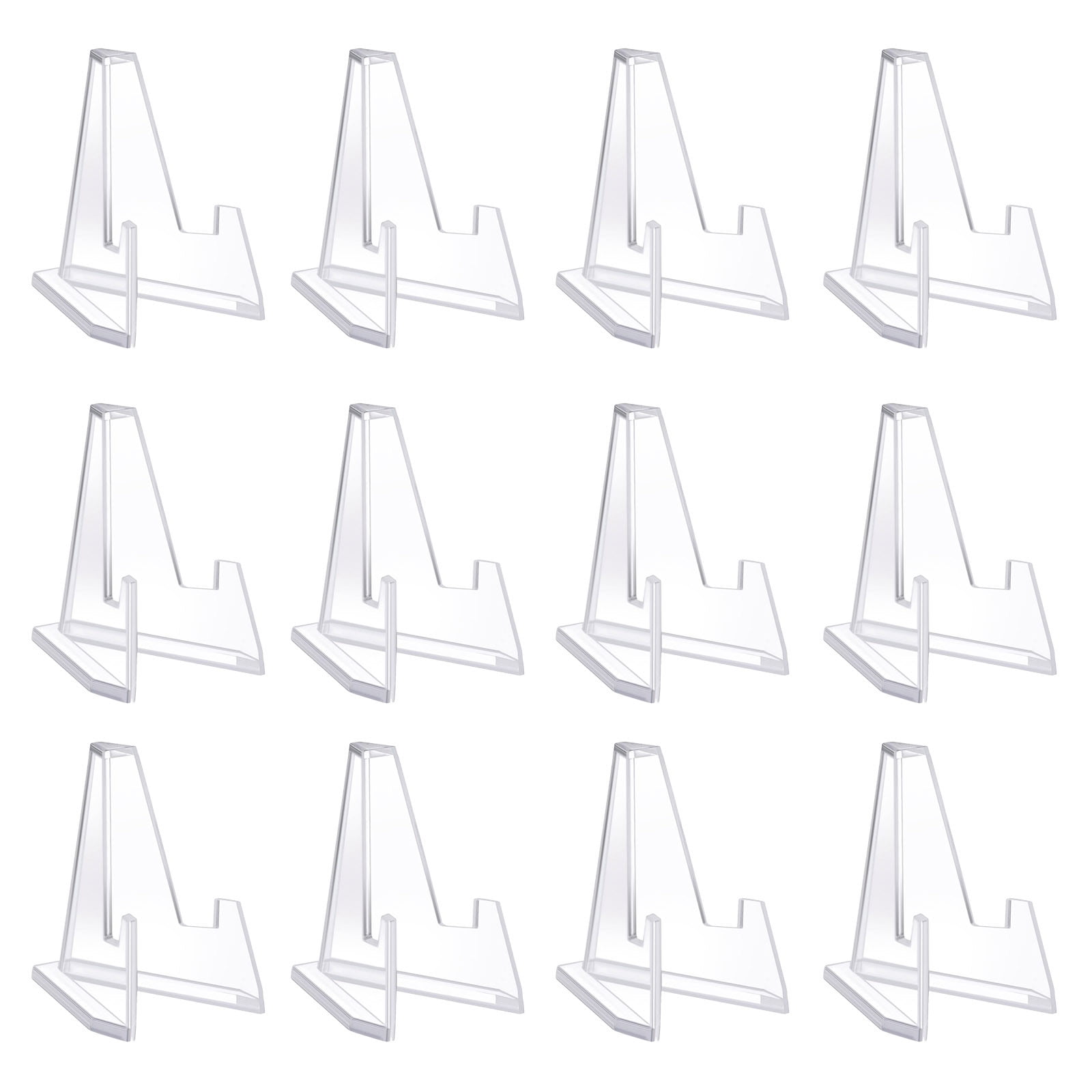 12 Packs Mini Clear Acrylic Easel Stands Display Easel For Table Cards ...