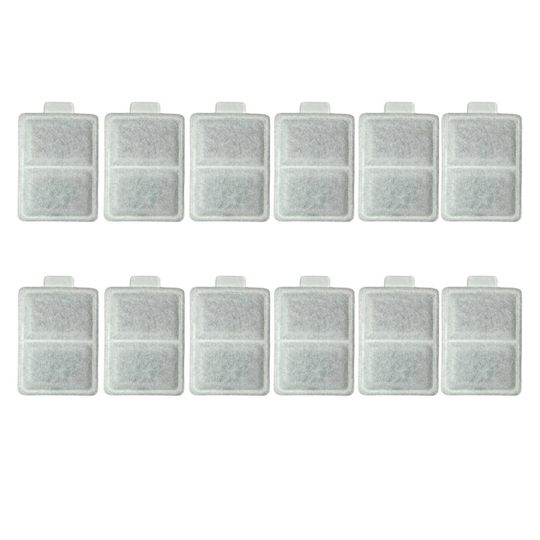 12 Packs Nispira Replacement Small Water Filter Compatible With Whisker City Automatic Pet Fountain For Cat Dog Size 2.75 x 1.75