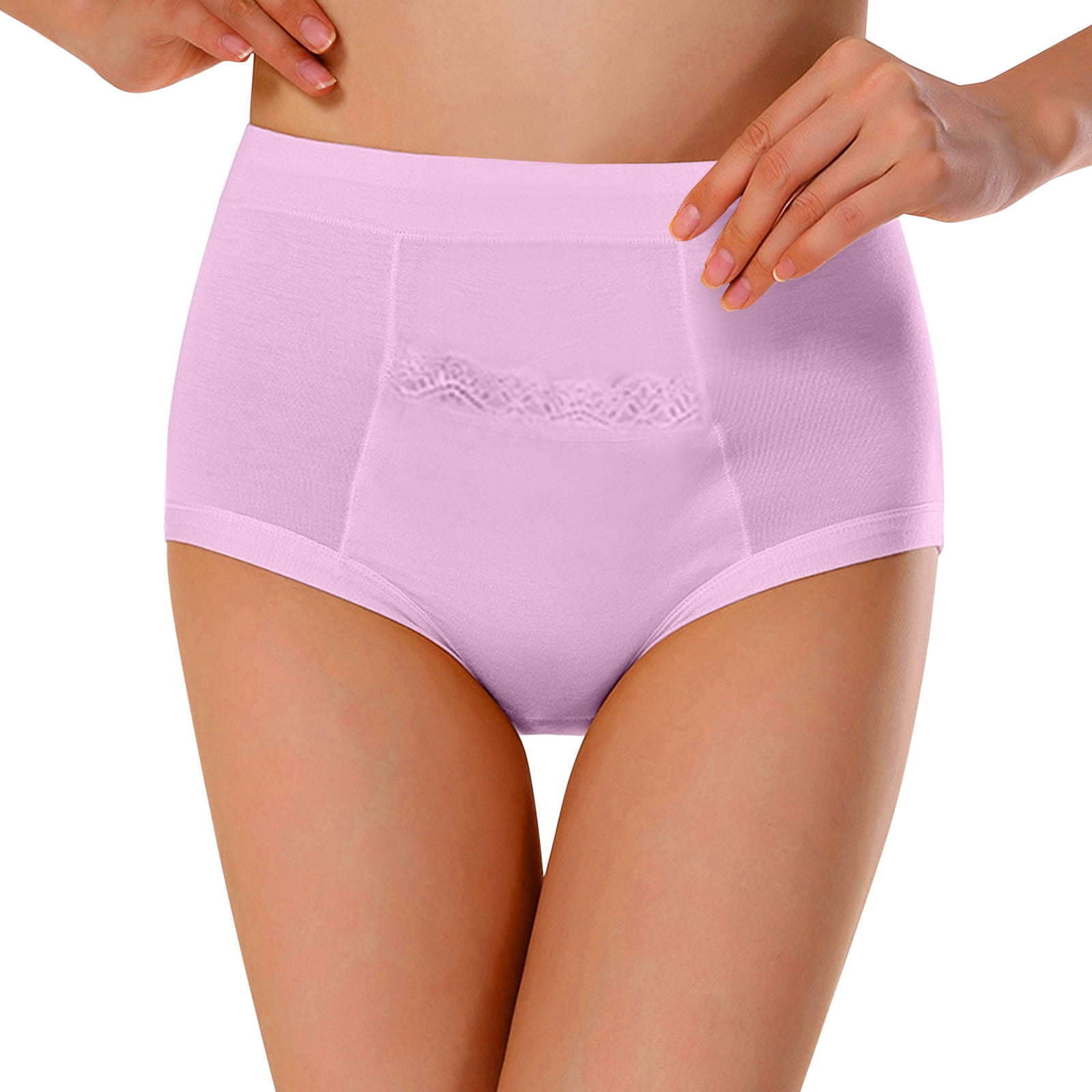Absorbent Incontinence Underwear for Women, Cotton Washable Leak Proof  Panties 50ml Reusable Protective Underwear(Blush-Beige,Medium