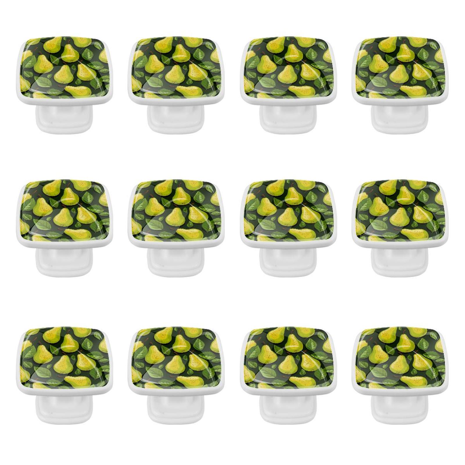 Picture Idea: 12 Packs Pear Cabinet Knobs Pull Hardware Handle Square Drawer