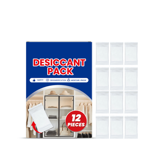 12 Packs Reusable Desiccant Packs for Storage, Moisture Absorbers for Storage Bins, Suitcase, Safe, 3D Filaments, Ciozy