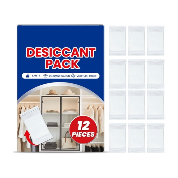 12 Packs Reusable Desiccant Packs for Storage, Moisture Absorbers for Storage Bins, Suitcase, Safe, 3D Filaments, Ciozy