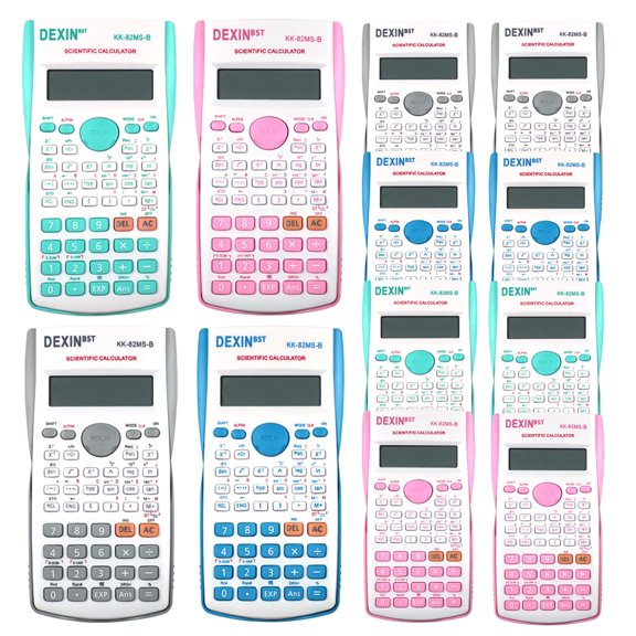 12 Packs Scientific Calculator Bulk,2-Line Engineering Science Calculator Statistical Multi-Function Ideal for Student Teacher School Finance Construction Business Office (4Colors)