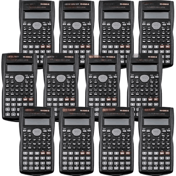 12 Packs Scientific Calculator Bulk, 2-Line Engineering Scientific Calculators Statistical Calculators College Calculator Function Calculator for Student Teacher High School Business Offices$$Office