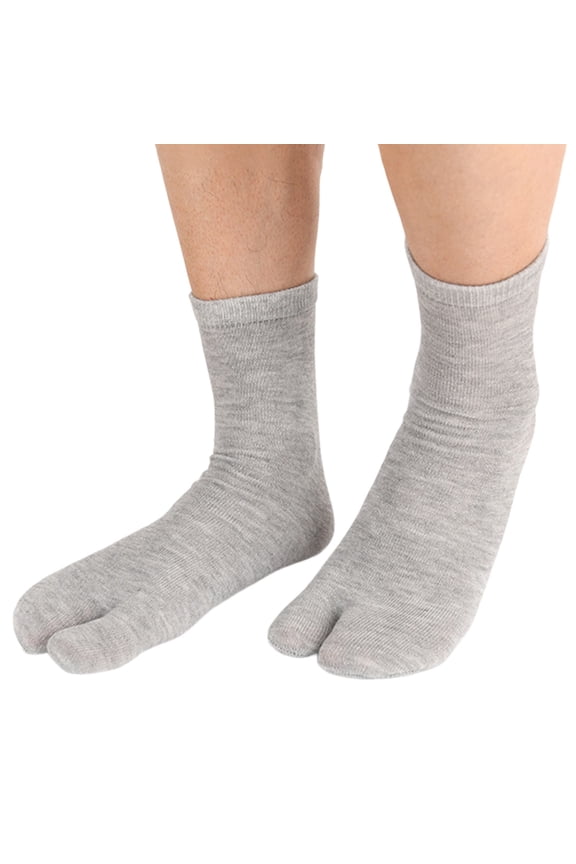 12 Packs Slipper Socks for Women Tabi Unisex Split Toe Blend Mid Calf Home Wear Non Boat Socks