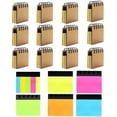 thumbnail image 1 of 12 Pads Mini Sticky Note Pads Sets,Hard Cover Cute Spiral Notepad with Variety Size,3 x 3.5 in ，Book Page Tabs Coil Post,Gifts for Work Friends Notebook Bulk 250 Count/Pad, 1 of 5