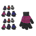 thumbnail image 1 of 12 Pair Ladies Winter Knit Gloves Assorted Colors Warm Cold Weather Gear Gift Sparkling Glitter Assorted Colors One Dozen Pairs, 1 of 5