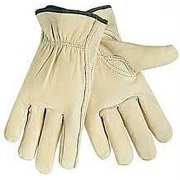 12 Pair XLarge Leather Work Gloves. Ideal Hand Protection all Environments.