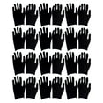 thumbnail image 1 of 12 Pairs Black Cotton Reusable Work Gloves for Industrial Labor and Gardening, 1 of 5