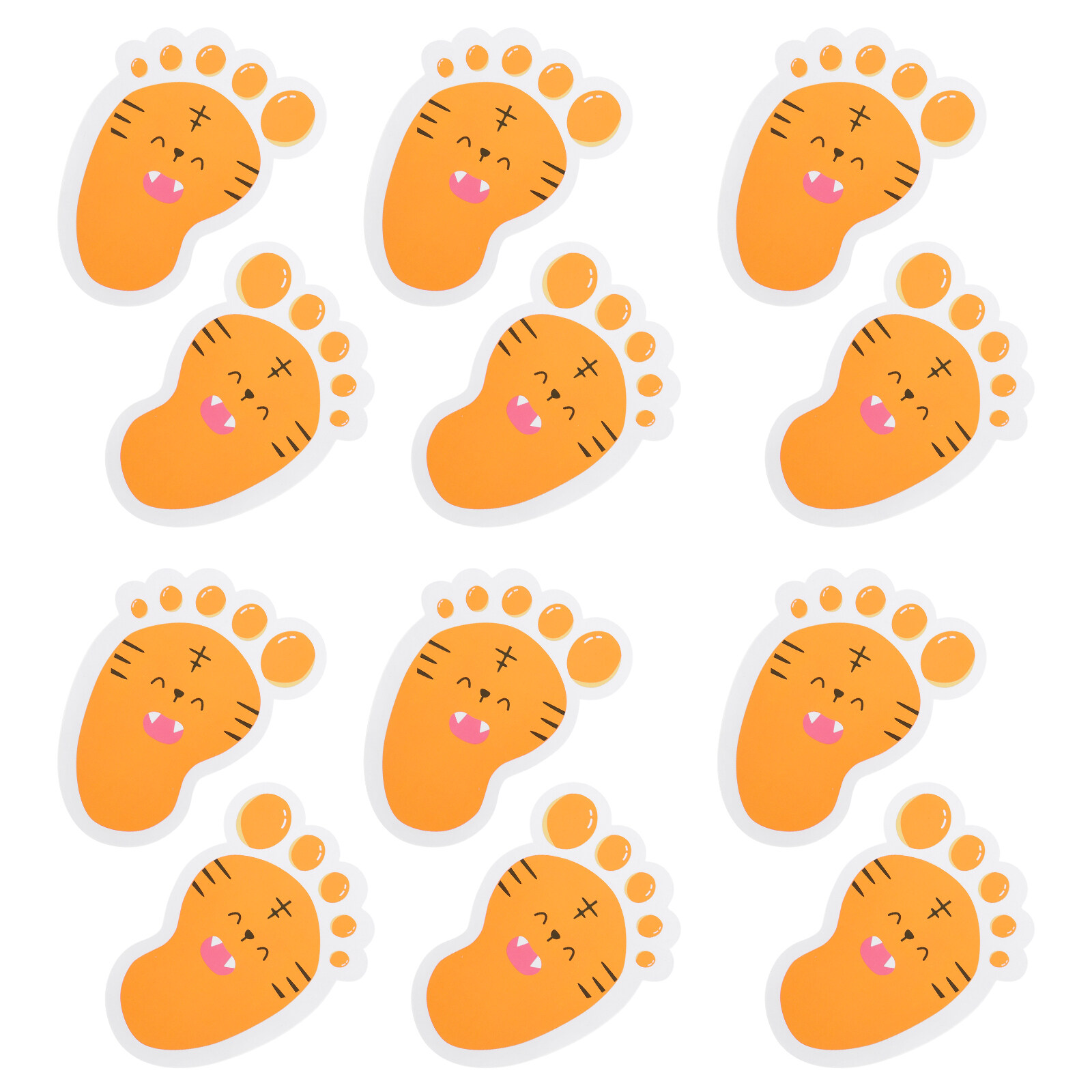 12 Pairs Children Floor Stickers Floor Decals Footprint Stickers for