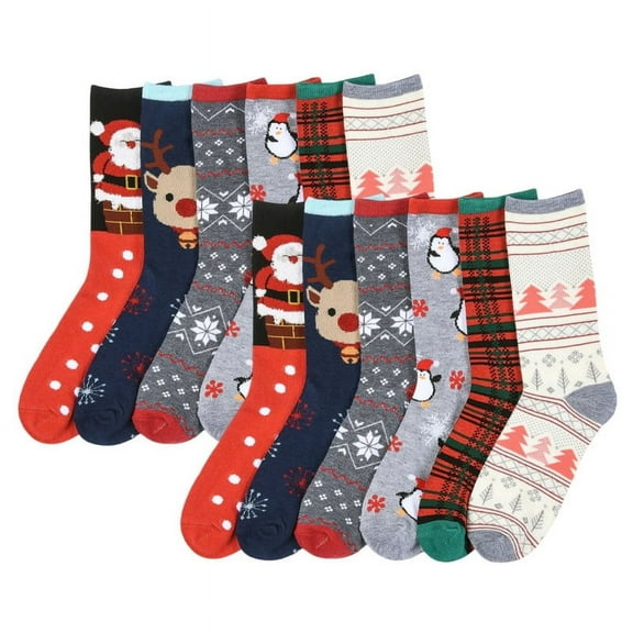 12 Pairs Crew Socks Premium Mid-Calf Socks Athletic Casual Soft Thin Lightweight Breathable Cozy Comfy Stretchy Outdoor Daily Wear Socks for Women Unisex Assorted Pack