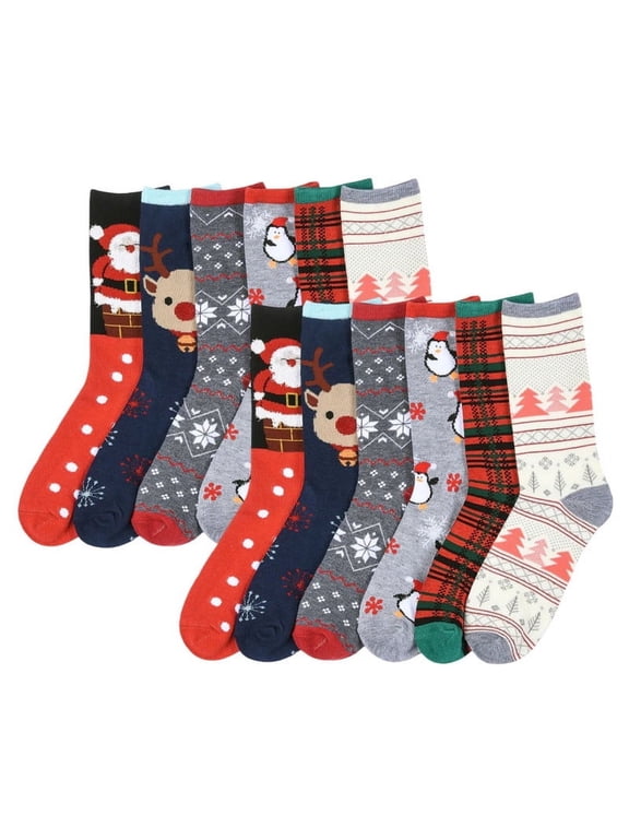 12 Pairs Crew Socks Premium Mid-Calf Socks Athletic Casual Soft Thin Lightweight Breathable Cozy Comfy Stretchy Outdoor Daily Wear Socks for Women Unisex Assorted Pack