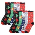 thumbnail image 1 of 12 Pairs Crew Socks Premium Mid-Calf Socks Athletic Casual Soft Thin Lightweight Breathable Cozy Comfy Stretchy Outdoor Daily Wear Socks for Women Unisex Assorted Pack, 1 of 1