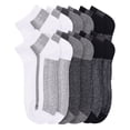 thumbnail image 1 of 12 Pairs Cushion No Show Socks with Arch Support Cotton Unisex Athletic Sport Workout Running Comfort Sweat-absorbing Anti-Slip Comfy Value Pack, 1 of 2