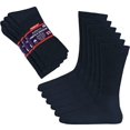 thumbnail image 1 of 12 Pairs Diabetic NAVY CREW SOCKS circulatory Health Men’s Cotton Size10-13, 1 of 4