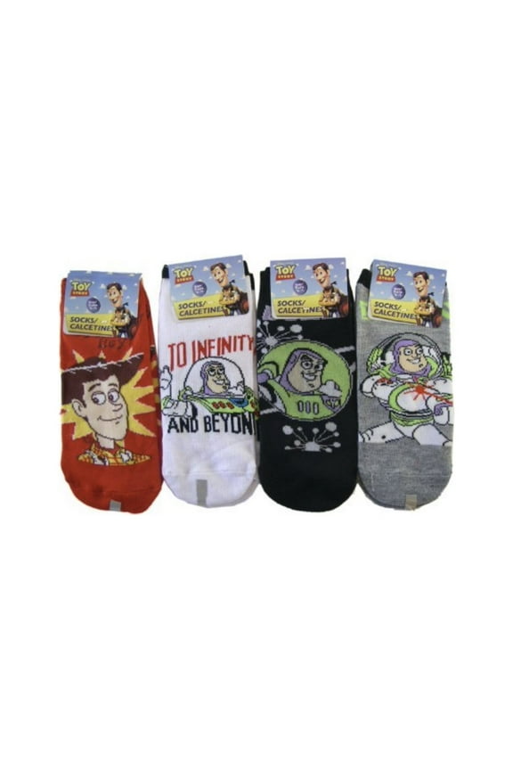 12 Pairs Disney Toy Story Socks (Size 4-6) - Buzz Woody Kids socks