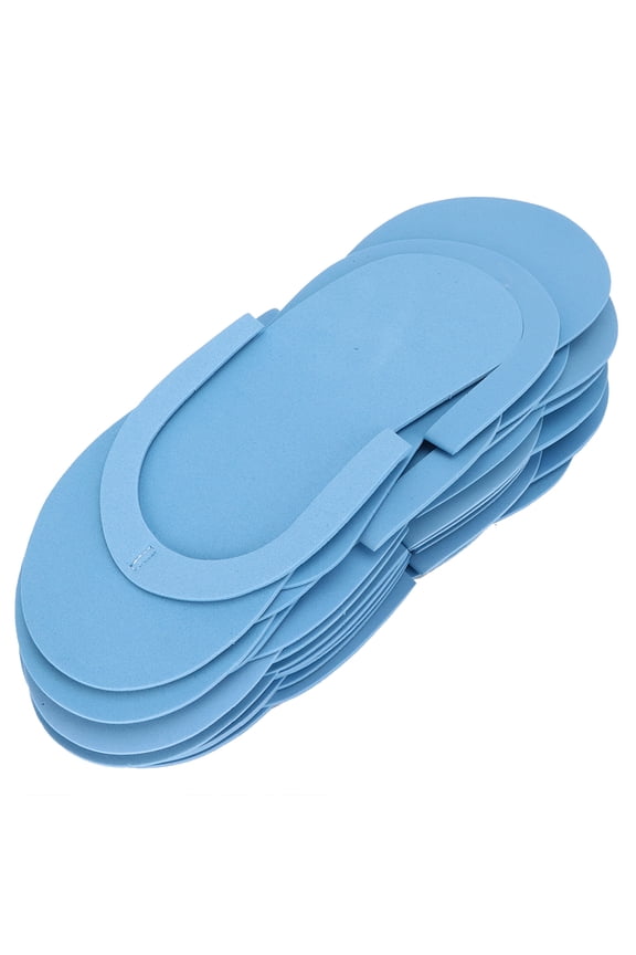 12 Pairs Disposable Flip Flops 3mm Thickness Portable Slippers for Hotel Travel Spa Centre 42(Blue )