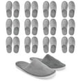 12 Pairs Disposable Slippers for Guests, Bulk Pack for Hotel, Spa