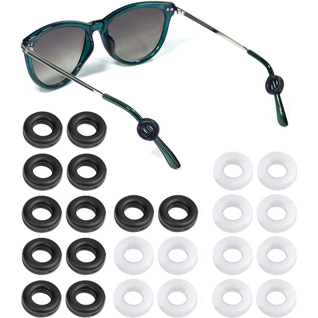 12 Pairs Eyeglasses Ear Grips, AntiSlip Elastic Comfort Glasses
