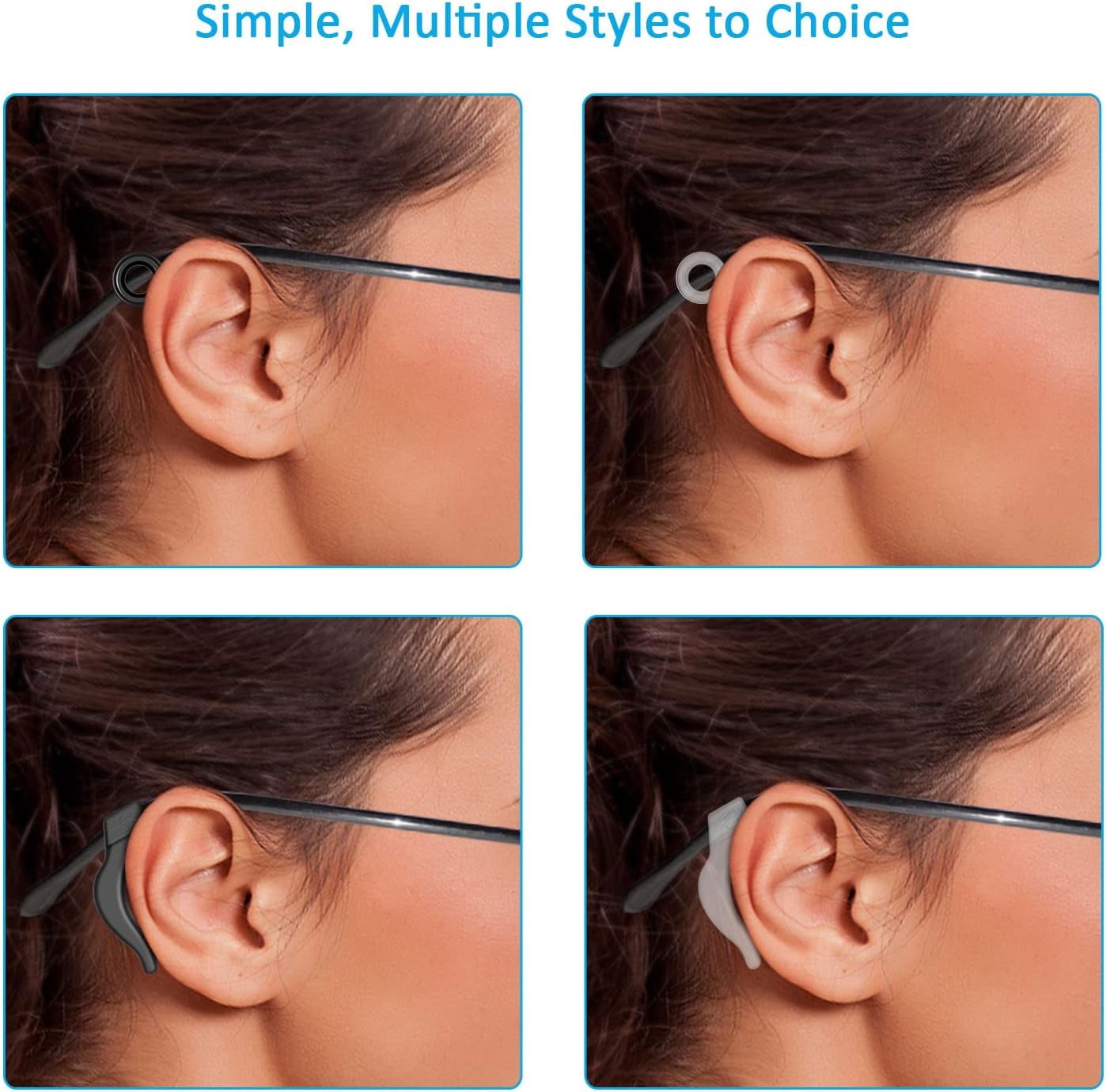 12 Pairs Eyeglasses Ear Grips, Anti Slip Eyeglass Retainer, Premium