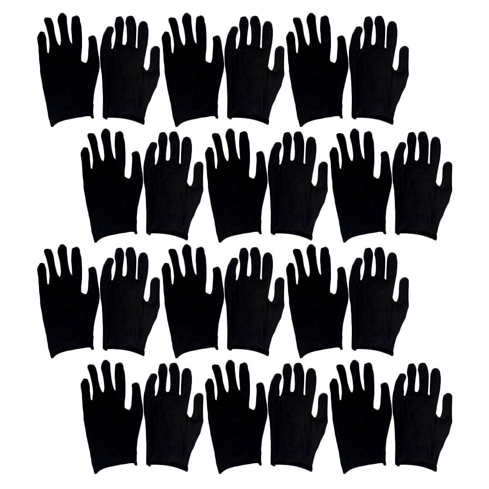 12 Pairs Fireplace Hand Jewelry Inspection Gloves Telescopic