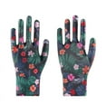 thumbnail image 1 of 12 Pairs Gardening Gloves,Nylon Floral Pattern Gardening Gloves for Ladies Women, Garden Gloves with Non-Slip Dots, Elastic Cuffs for Yard, Fishing, Weeding, 1 of 1